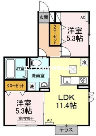 パルティールの物件間取画像